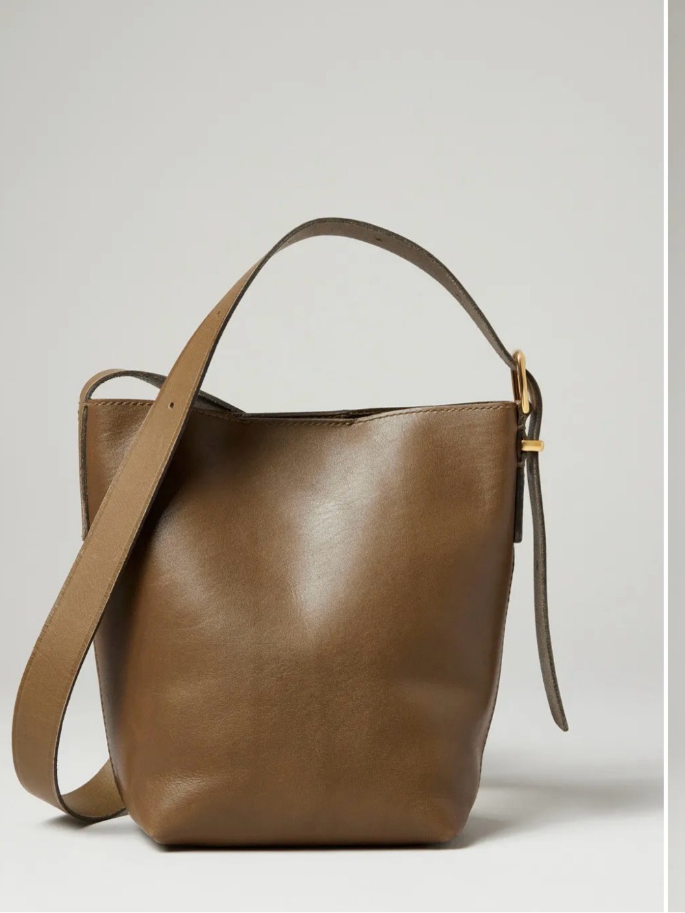 Madewell Essentials Shoulder Crossbody Bag in Olive Brown